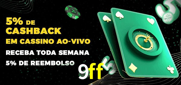 Promoções do cassino ao Vivo 9ff